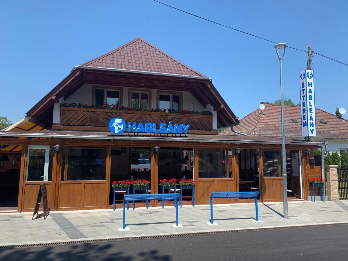 Hableany Etterem, Pizzeria Es Vendeghaz Bed & Breakfast Balatonmariafurdo Luaran gambar